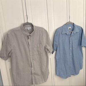 Old Navy Casual Button Down Shirts in Blue and Gray
